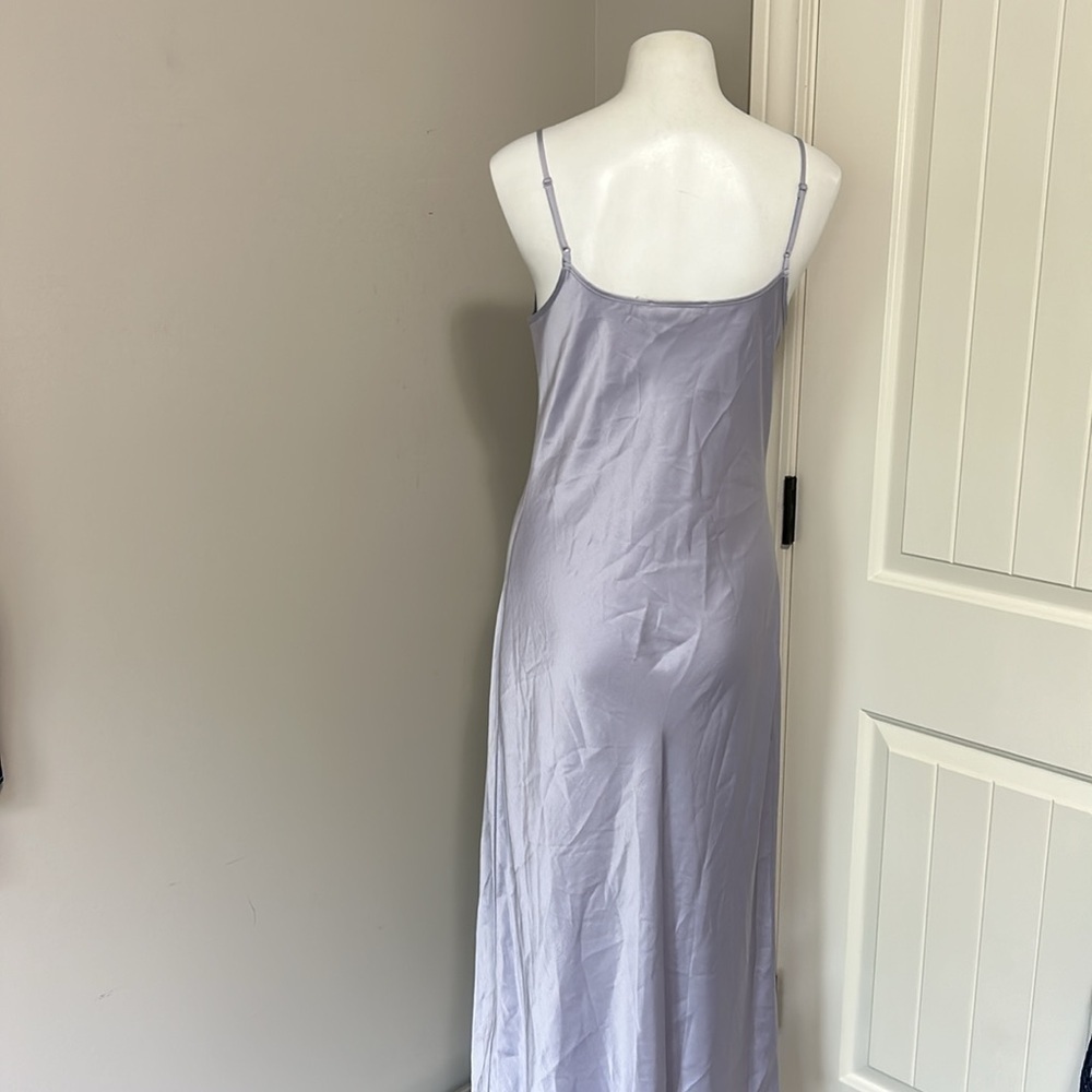 All Saints Hera Dress Slip Dress in Misty Lilac Purple Scoop Neck Sz M NEW - Picture 5 of 14